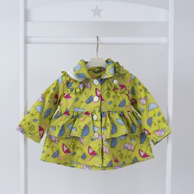 Куртка (ветровка) для девочки Арт.3505 (зонтики, зеленый)