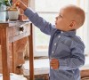 Сорочка верхняя для мальчика Арт.2808 (синяя клетка) - 9