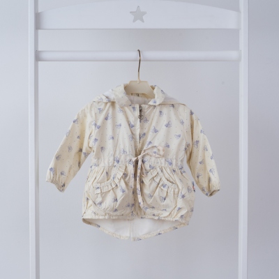 Куртка (ветровка) для девочки  Арт. 3507  (экрю) - 2